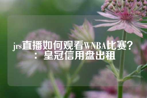 jrs直播如何观看WNBA比赛？：皇冠信用盘出租-第1张图片-皇冠信用盘出租